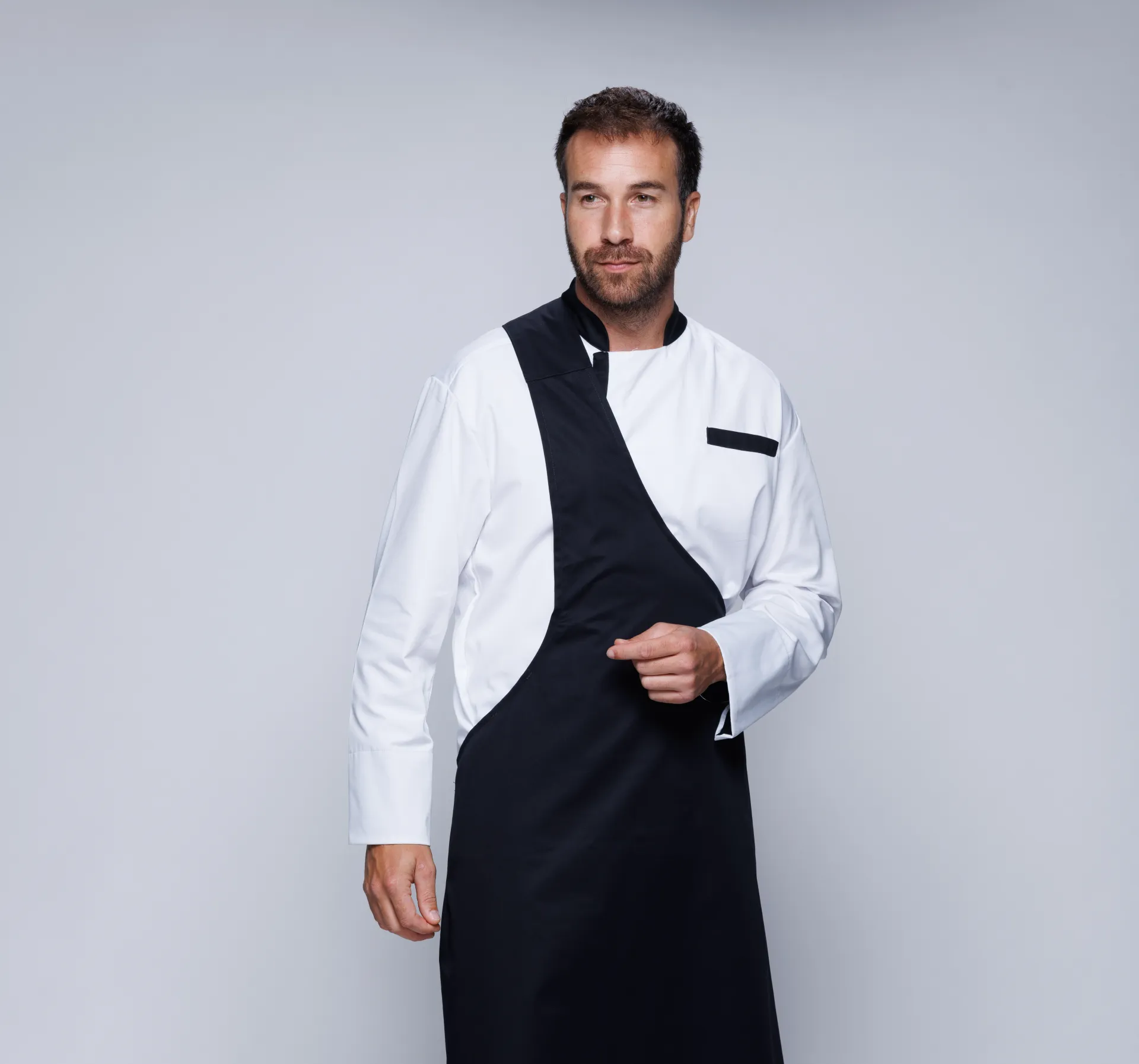 Tablier de boucher noir location netexial
